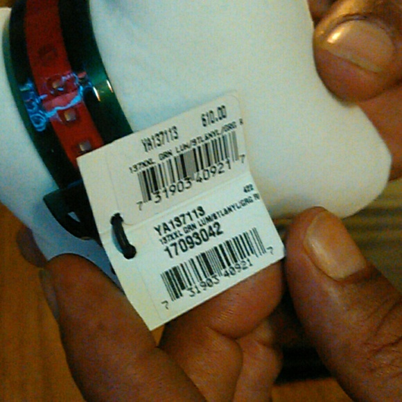 Sync Green Dial Men's Two Tone Rubber Watch - Picture 5 of 8